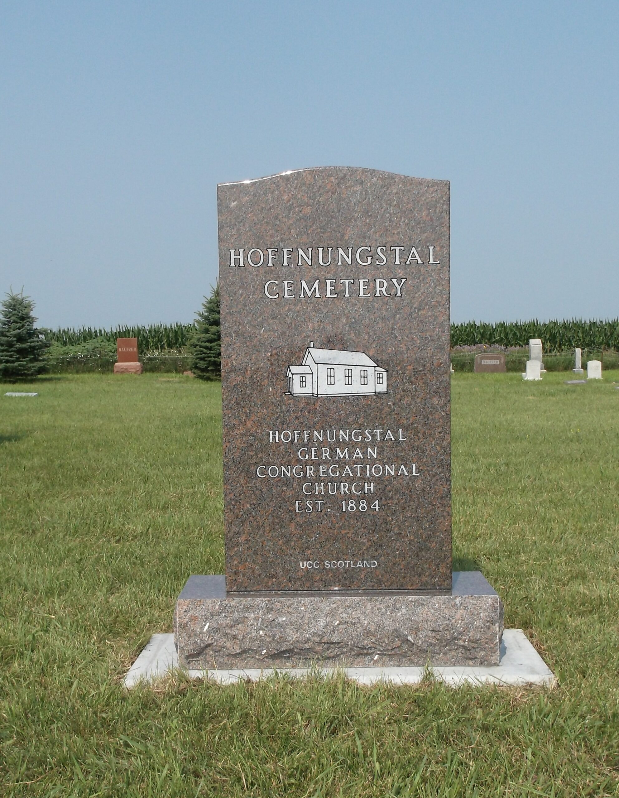 Hoffnungstal Cemetery Sign