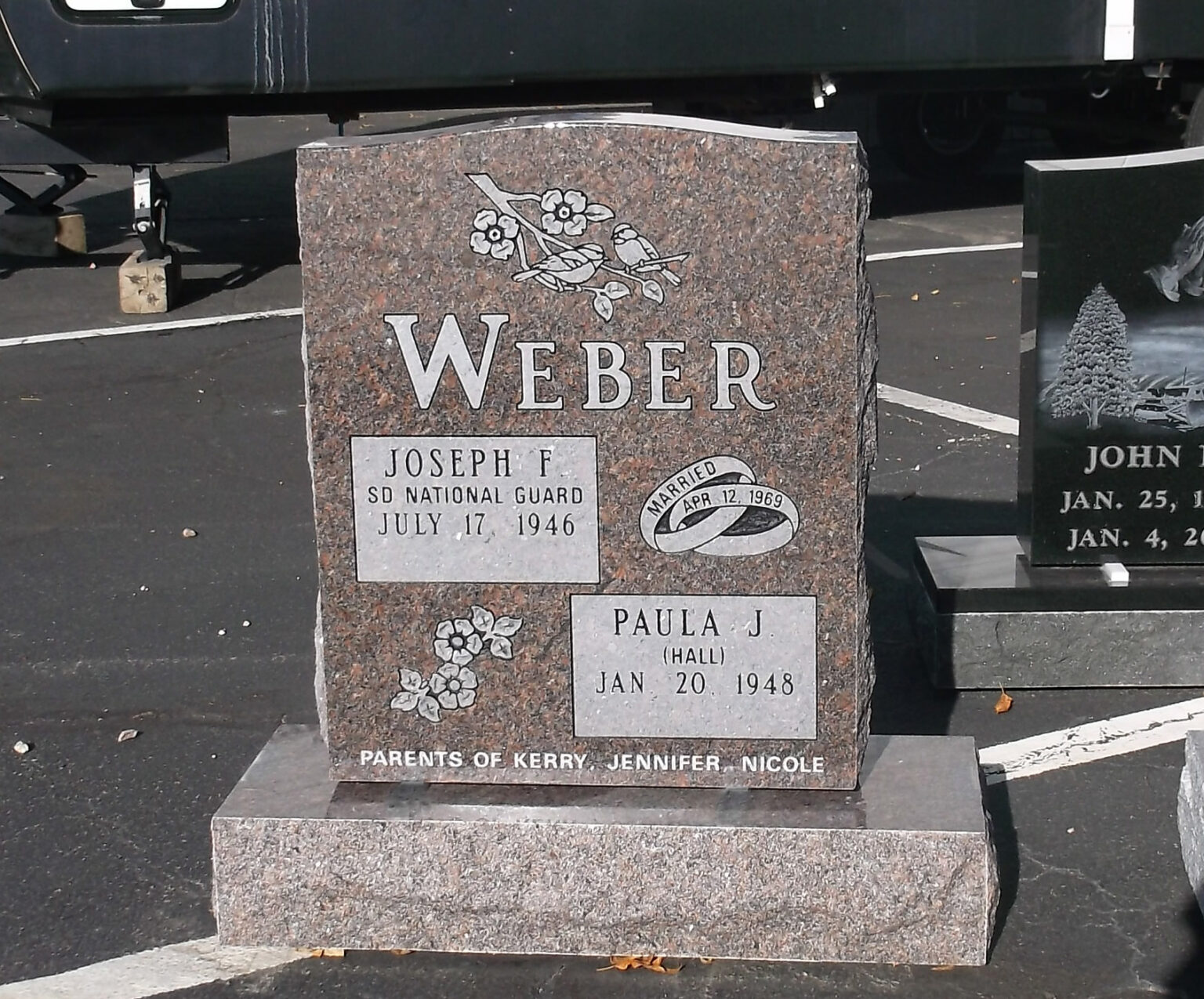 Weber Cremation Memorial - Shafer Memorials