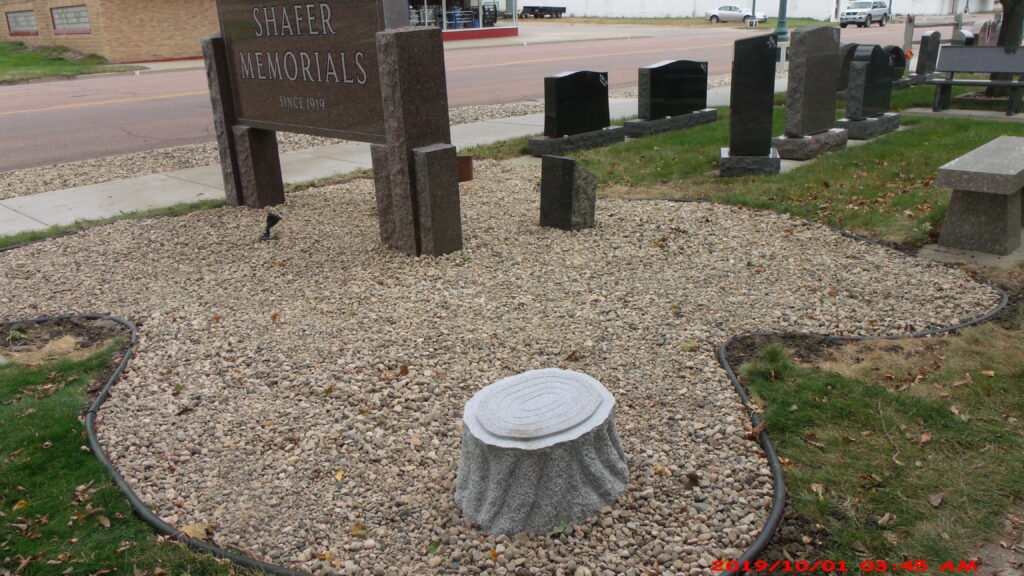 Tree Stump Cremation Memorial