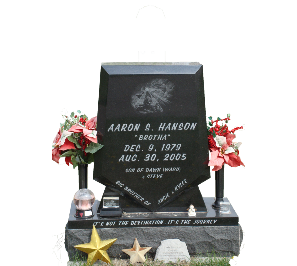 Copy of fix-Import Black granite shield shape monument with front beveled chamfers, overall size 36x38 copy